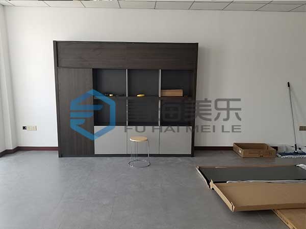 办公大班台安装图片3